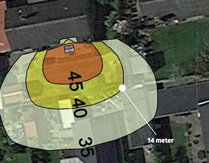 Støy fra varmepumpe: 72 desibel Støy fra varmepumpe: 72 desibel